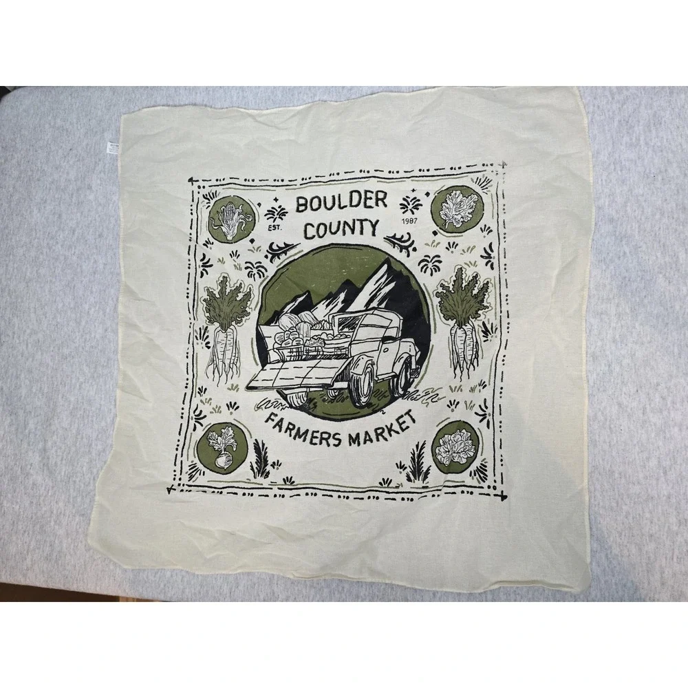 Boulder County Farmers Market Cotton Bandana Scarf